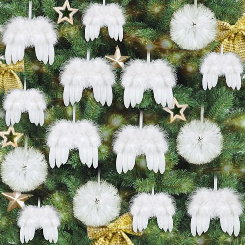 howaf-engelsfl-gel-deko-weihnachten-wei-feder-12-st-ck image 8