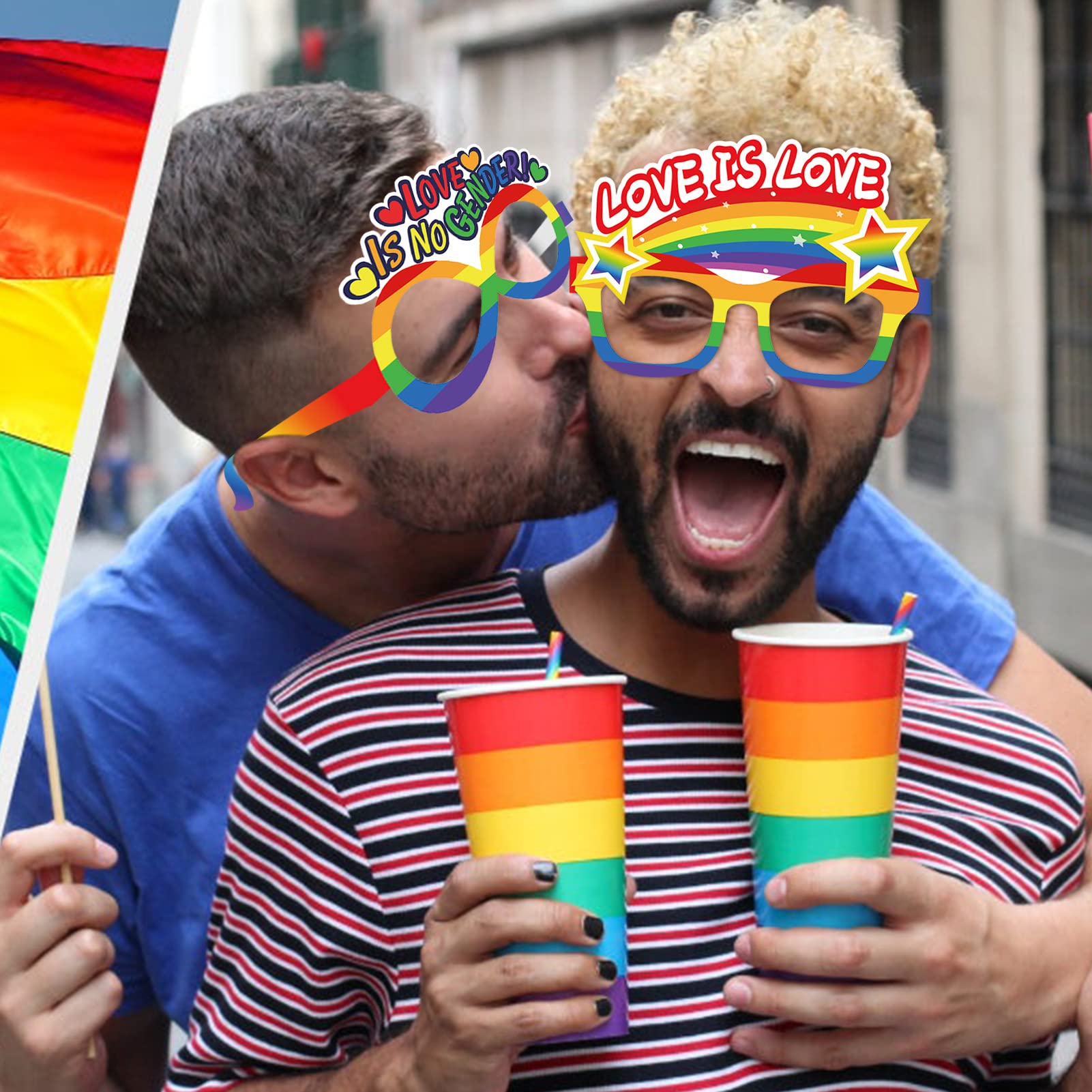 howaf-photo-booth-props-pride-partybrille-regenbogen-herz-26-st-ck image 5