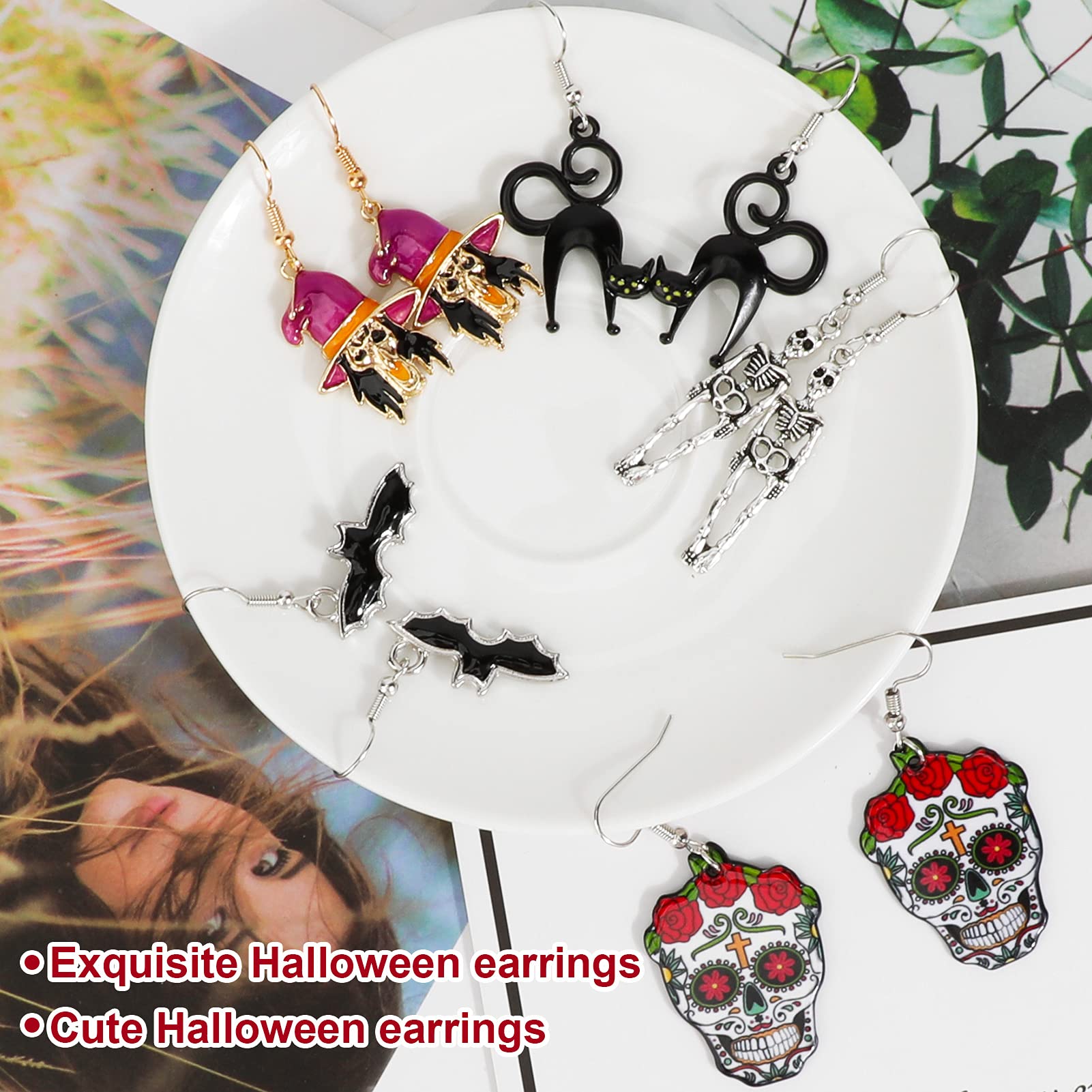howaf-halloween-ohrringe-8-paare-k-rbis-geist-fledermaus-set image 5