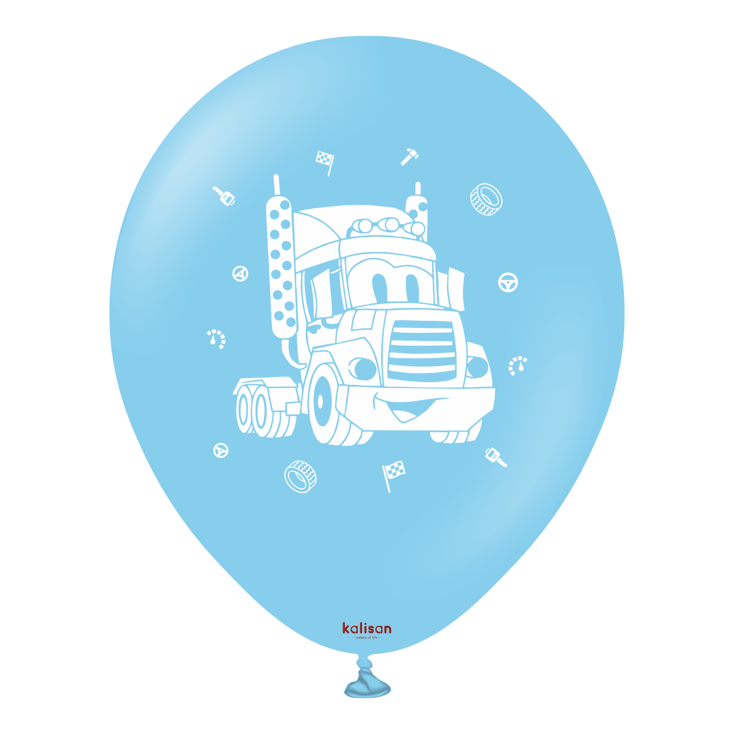 kalisan-party-theme-vehicles-luftballons-25-st-ck-bunt image 3
