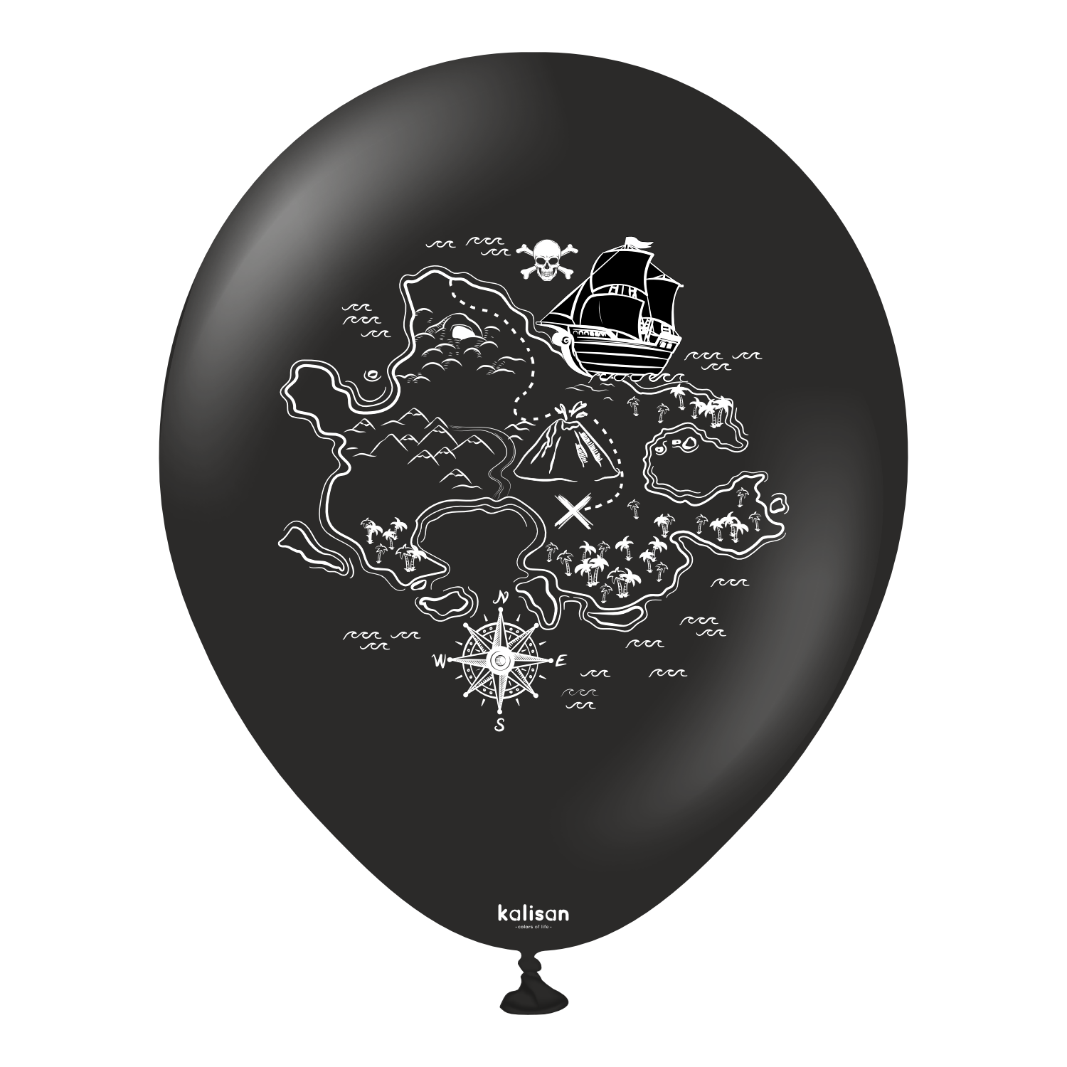 kalisan-party-theme-pirate-luftballons-12-zoll-25-st-ck-schwarz image 3