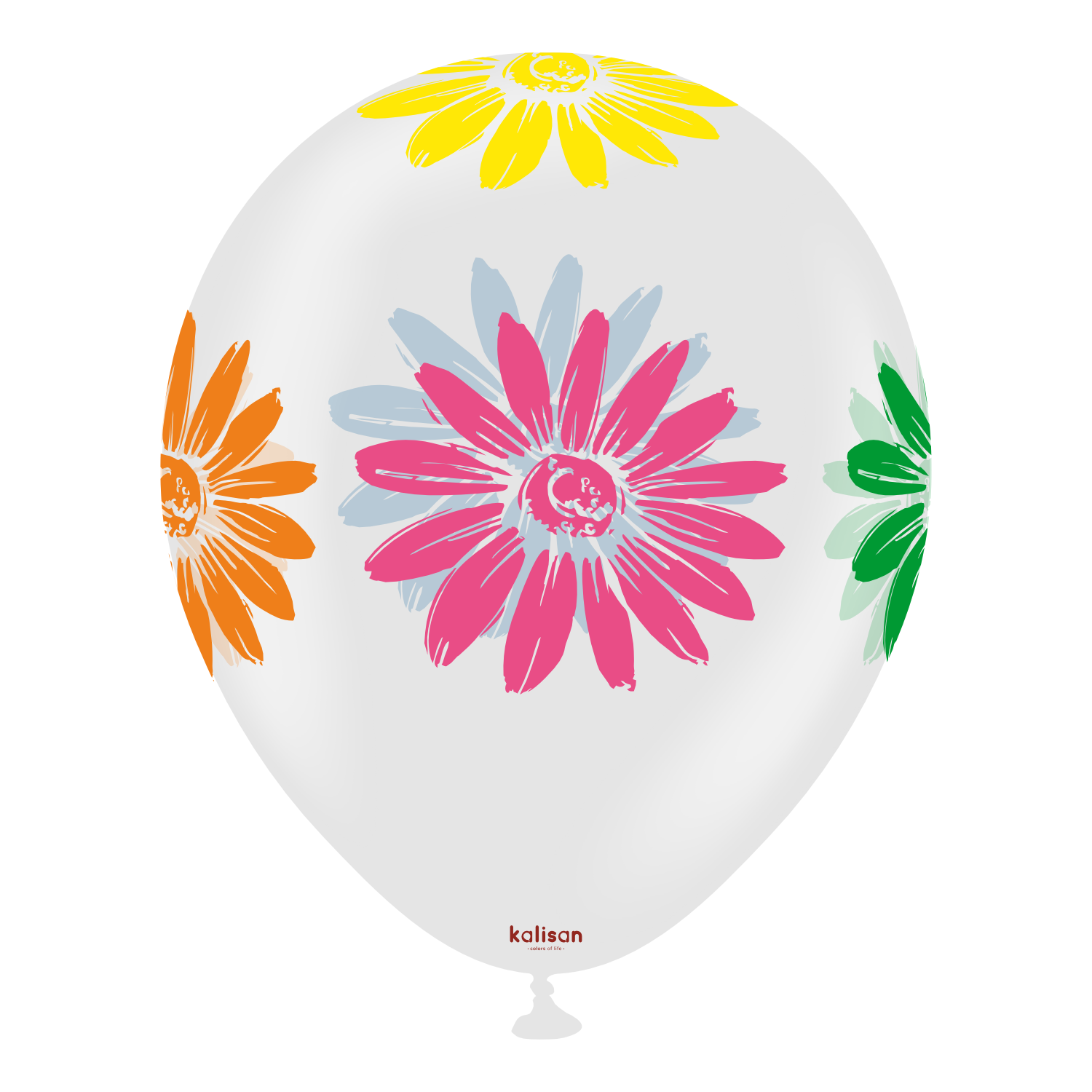 kalisan-fruits-colorful-flowers-luftballon-12-25-st-ck-transparent image 2