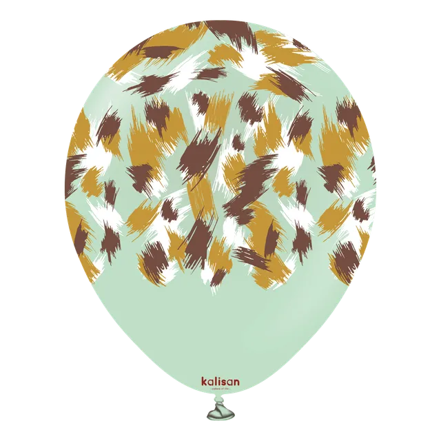kalisan-safari-savanna-macaron-green-luftballons-12-zoll-25-st image 1