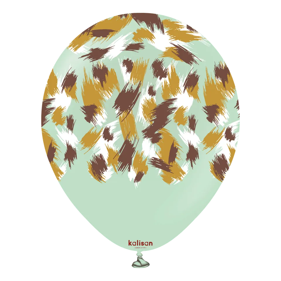 kalisan-safari-savanna-macaron-green-luftballons-12-zoll-25-st image 1