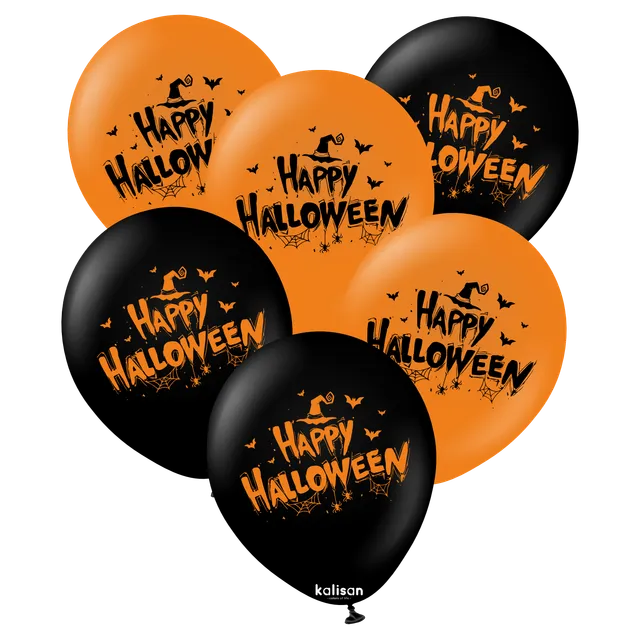 kalisan-halloween-happy-halloween-luftballons-25-st-ck image 1