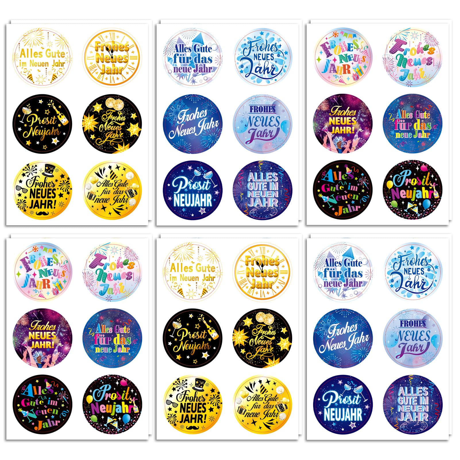howaf-silvester-aufkleber-a-gl-cksbringer-sticker-72-stk-40-mm image 8