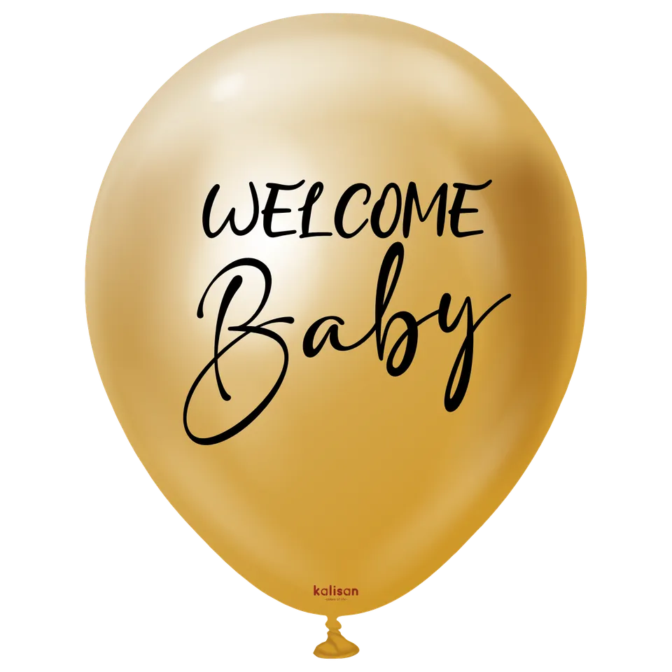 kalisan-gender-reveal-welcome-baby-luftballon-mirror-gold-18-2-st-ck image 1