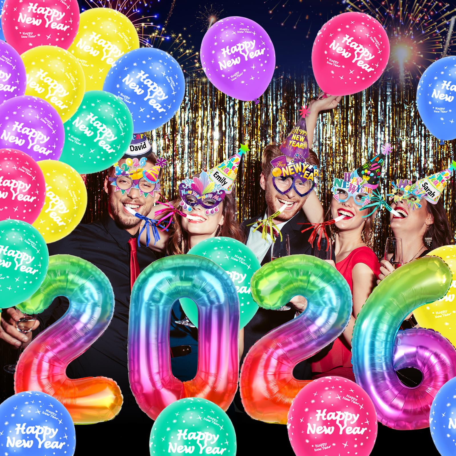 howaf-silvester-deko-2026-set-ballons-brillen-h-te-41-tlg image 7