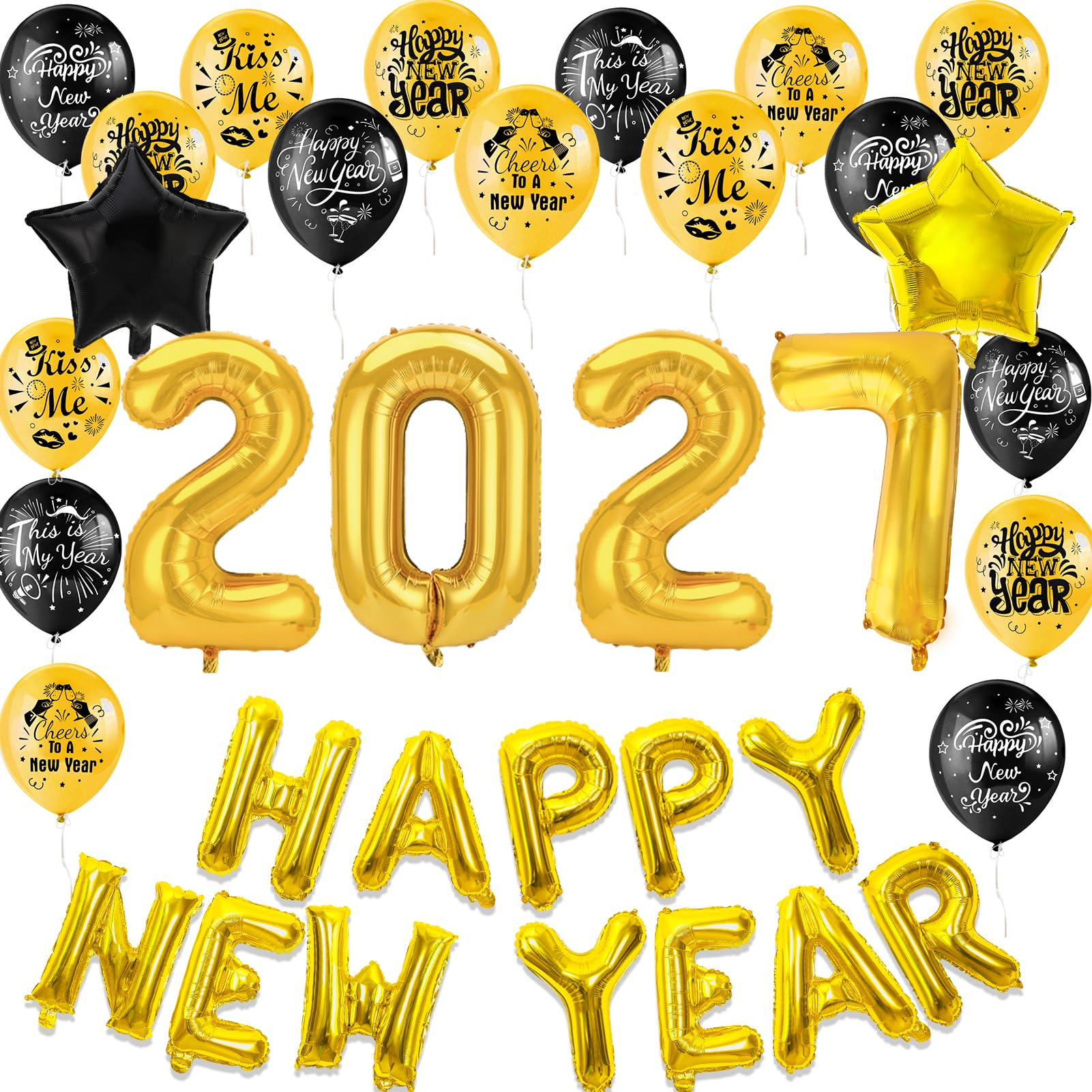 howaf-silvester-deko-2027-xxl-set-gold-folienballon-latexballons image 3