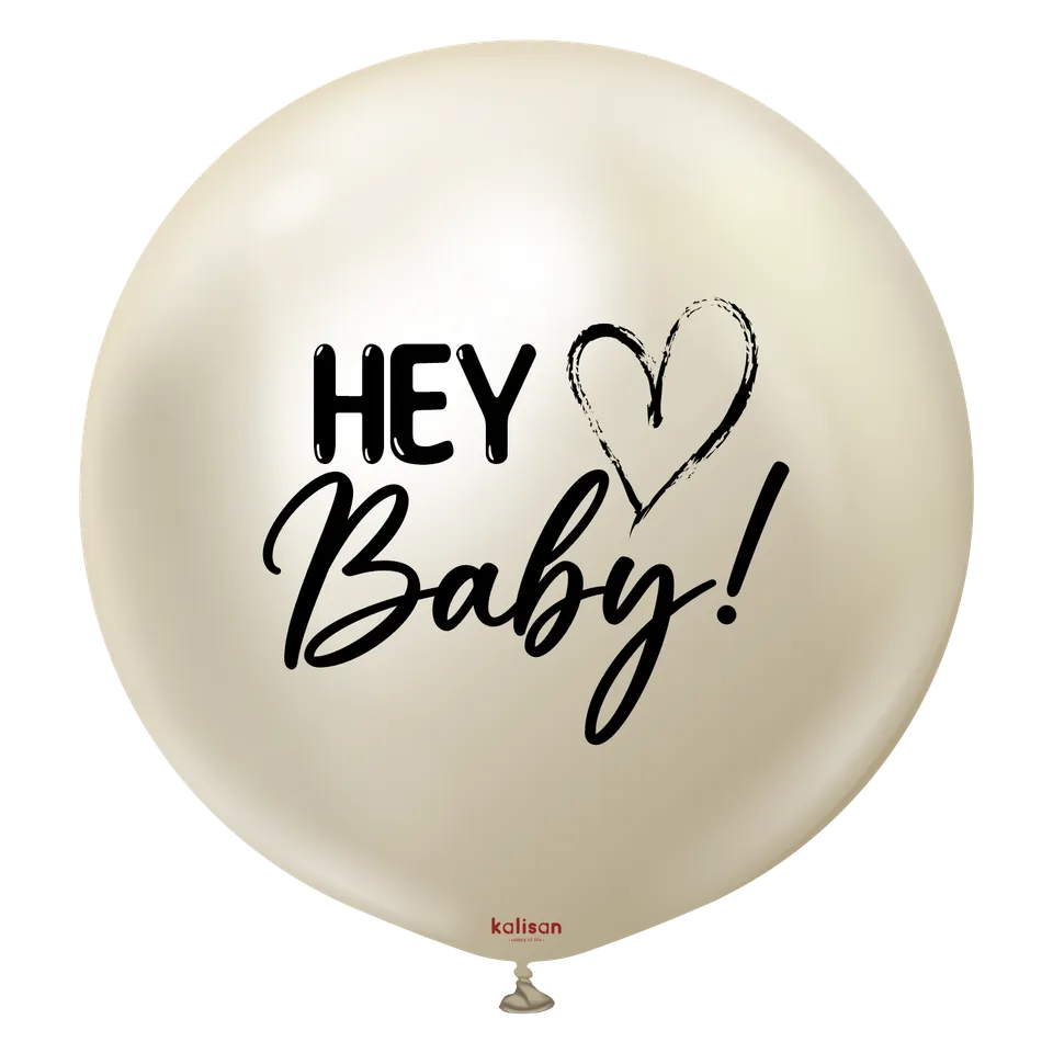 kalisan-hey-baby-herz-riesenballon-90-cm-mirror-white-gold image 1