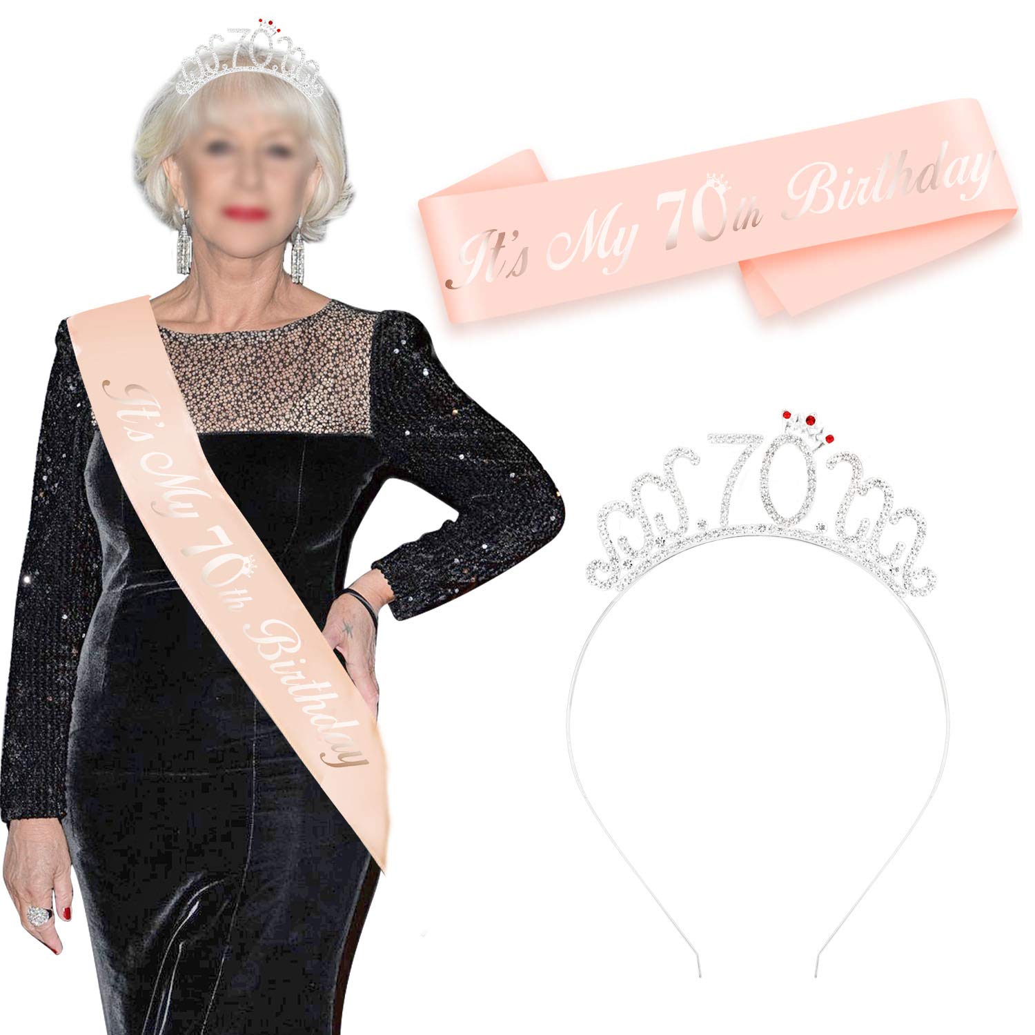 howaf-it-s-my-70th-birthday-sch-rpe-und-tiara-rosegold-set image 6