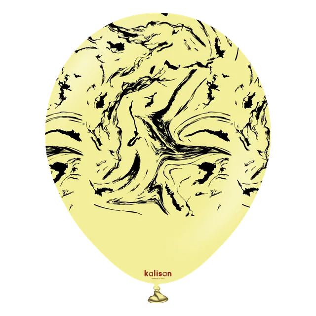 kalisan-space-nebula-macaron-yellow-luftballons-12zoll-25st image 1