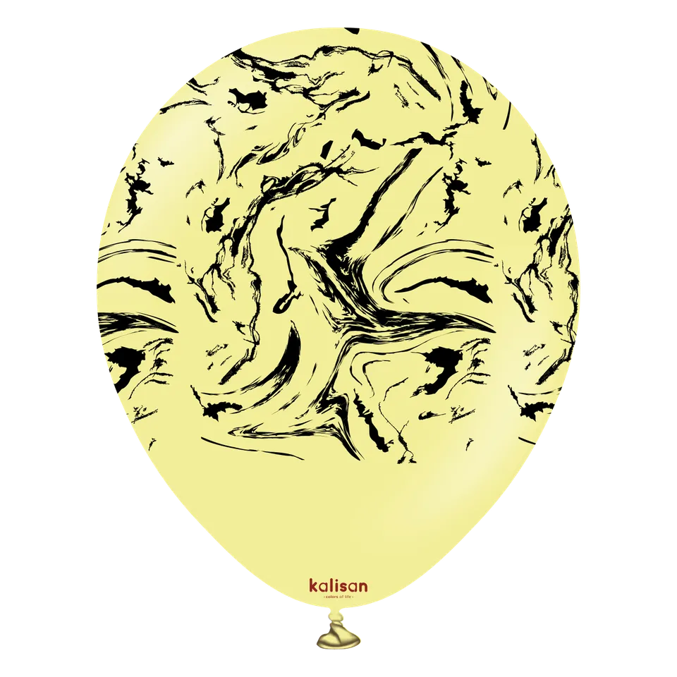 kalisan-space-nebula-macaron-yellow-luftballons-12zoll-25st image 1
