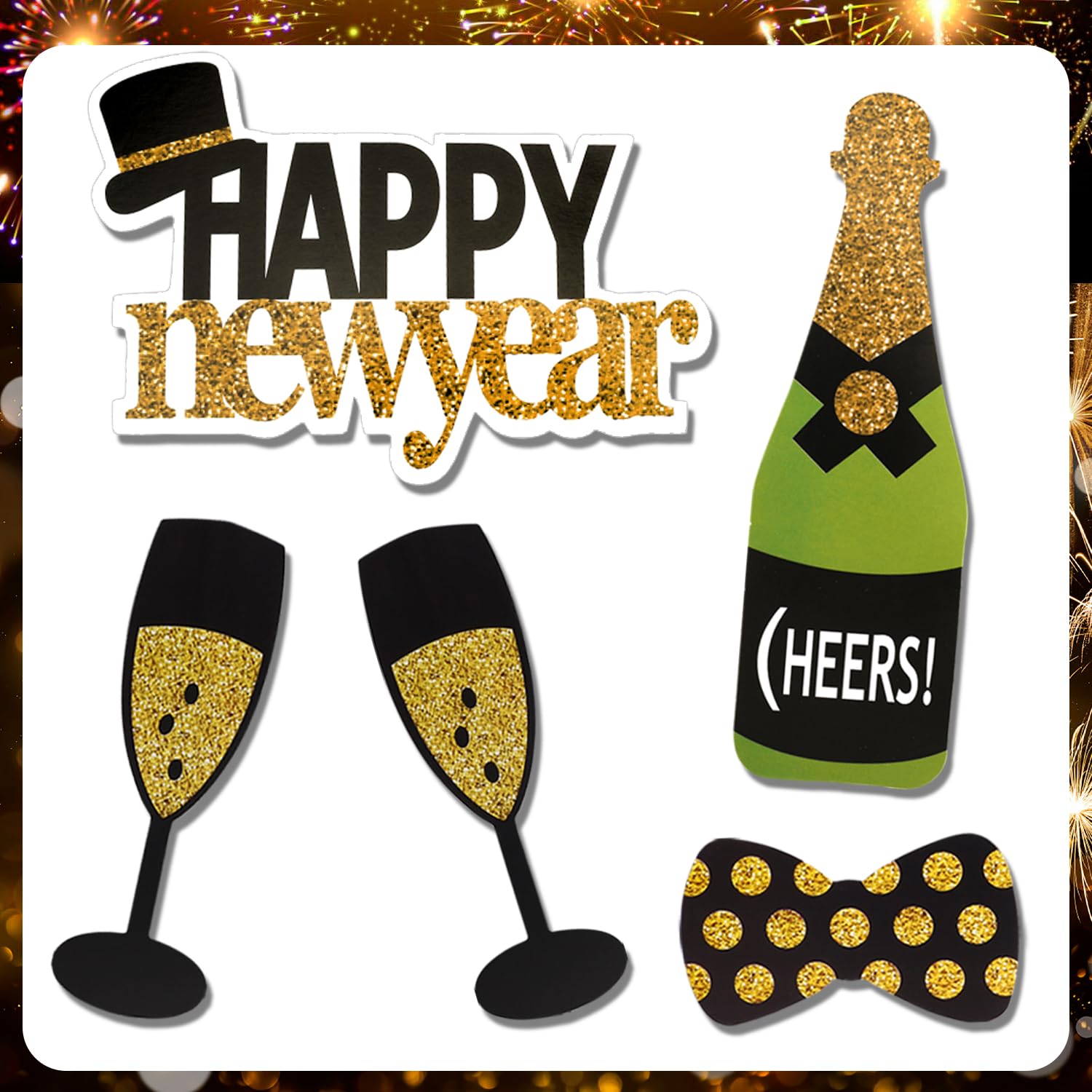 howaf-silvester-foto-requisiten-schwarz-gold-21-st-ck-neujahr image 4