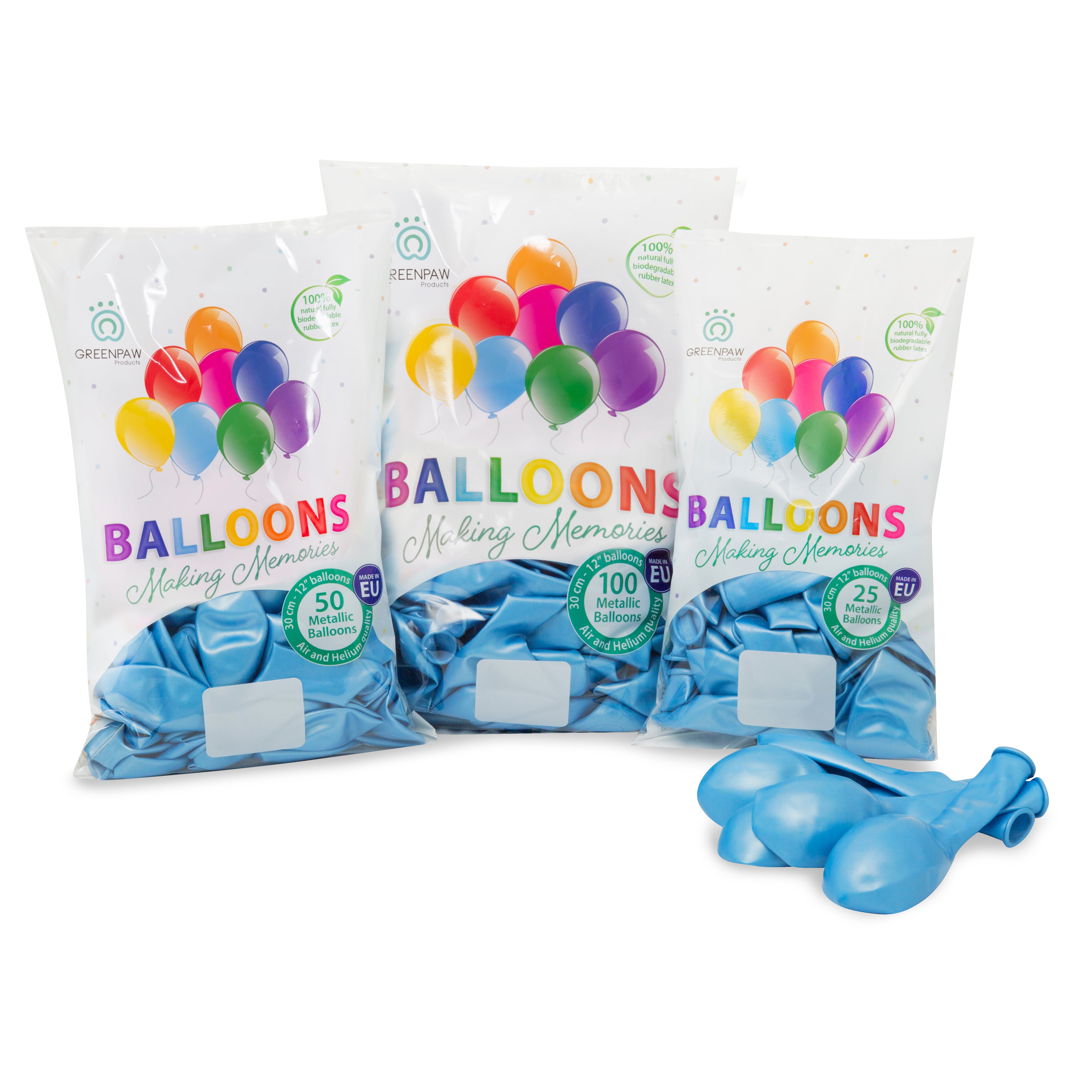 green-paw-metallic-baby-blue-ballons-25-st-ck-metallic-blau image 6