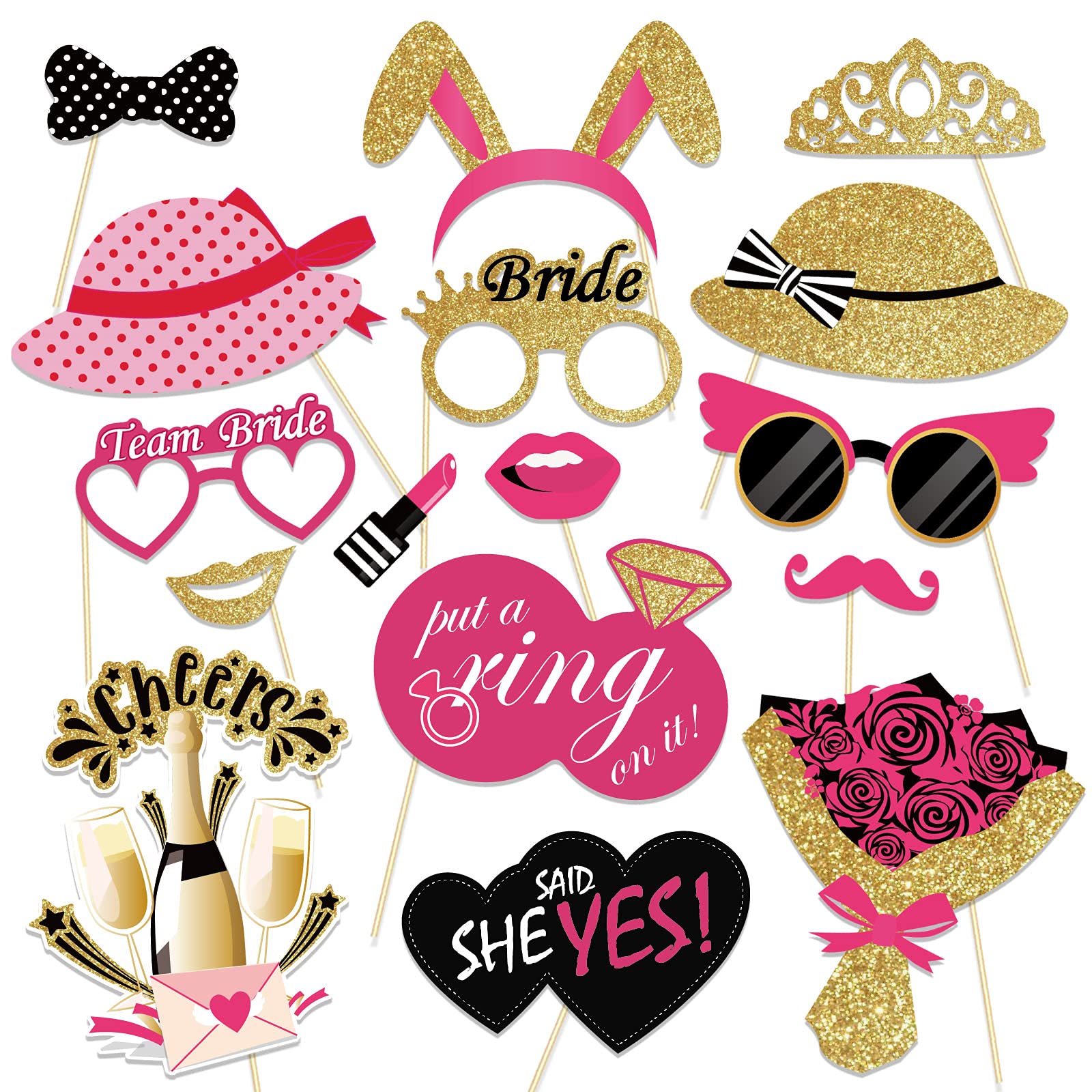 howaf-jga-accessoires-frauen-38-st-ck-foto-requisiten-set image 3