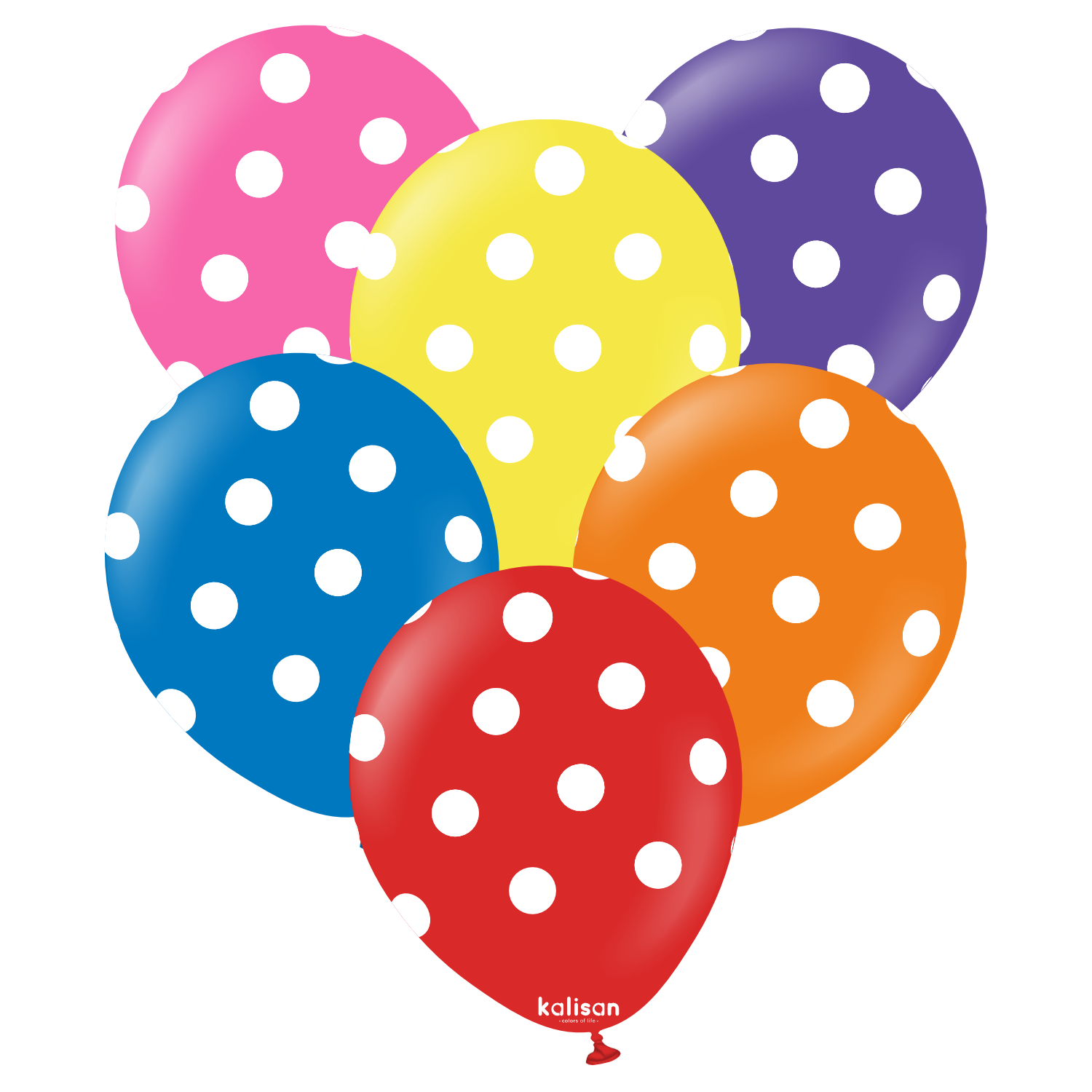 kalisan-party-theme-white-polka-dots-luftballons-25-st-ck image 1