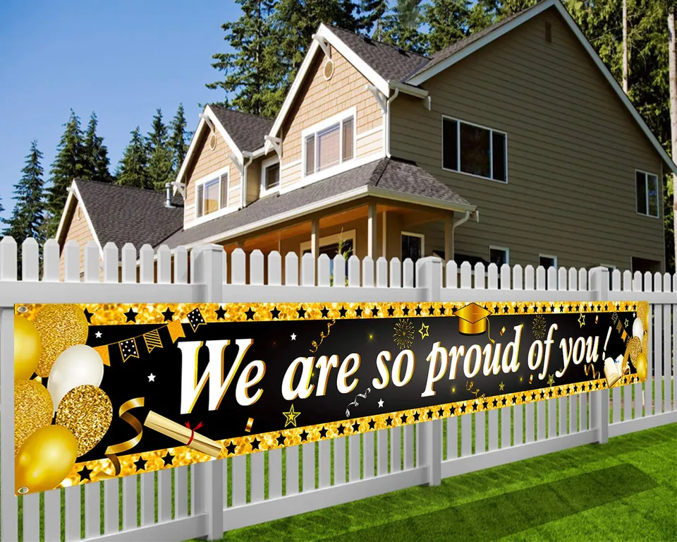 howaf-we-are-so-proud-of-you-banner-abschluss-schwarz-gold-270-cm image 1