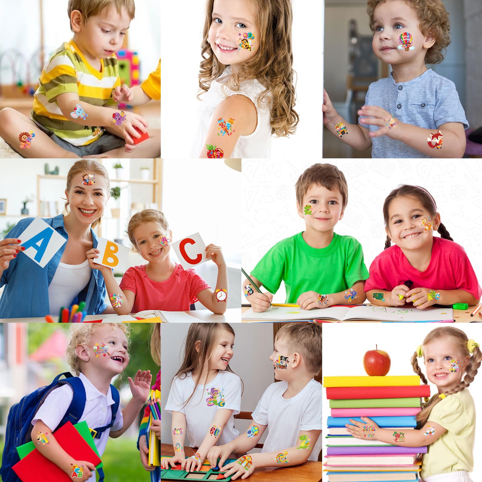 howaf-einschulung-tattoos-96-teilig-kindertattoos-schulanfang image 7
