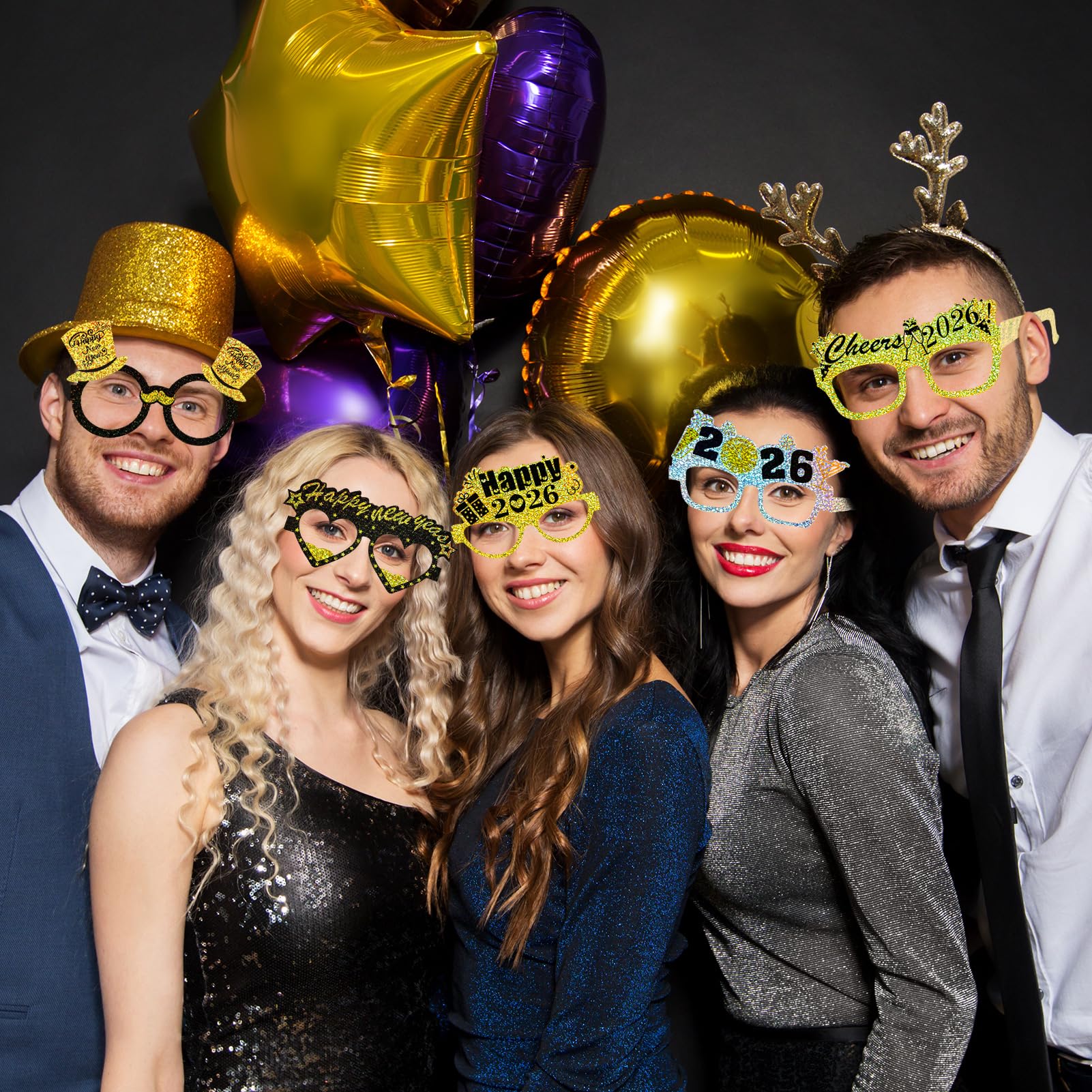 howaf-happy-new-year-papierbrille-18er-set-silvesterbrille-2026 image 7