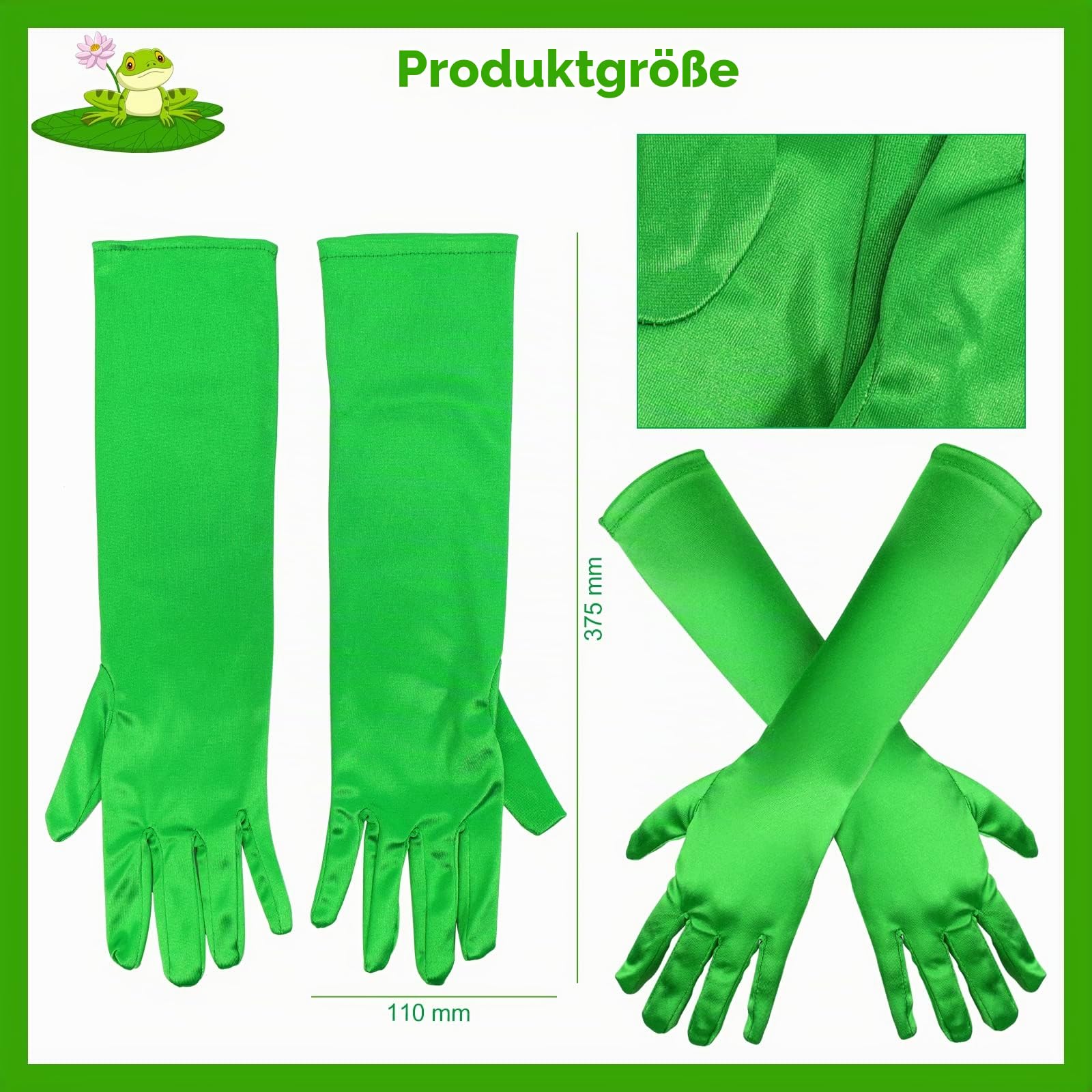 howaf-frosch-kost-m-damen-set-haarreif-herzbrille-handschuhe image 4