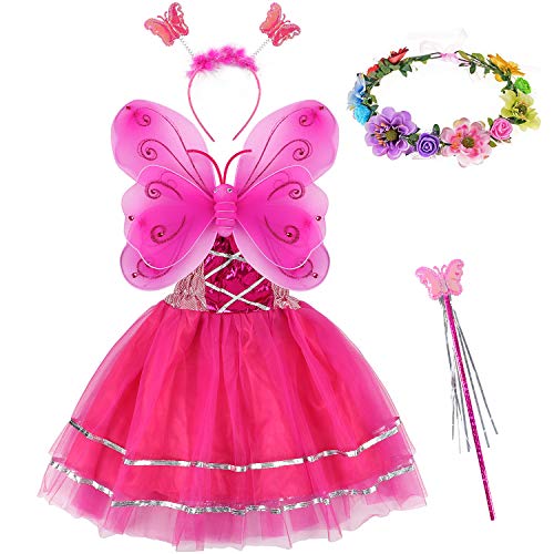 tacobear-costume-feenkost-m-kinder-5tlg-schmetterling-rosa-2 image 8