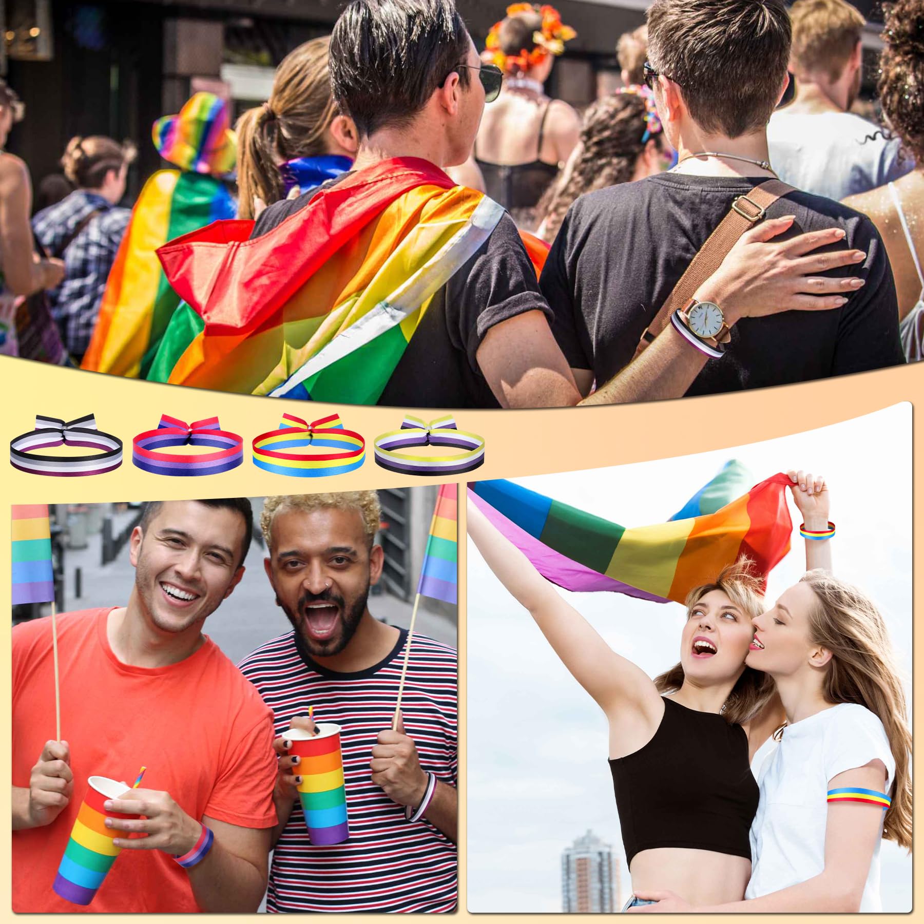 howaf-photo-booth-props-pride-armband-regenbogen-16-st-ck image 8