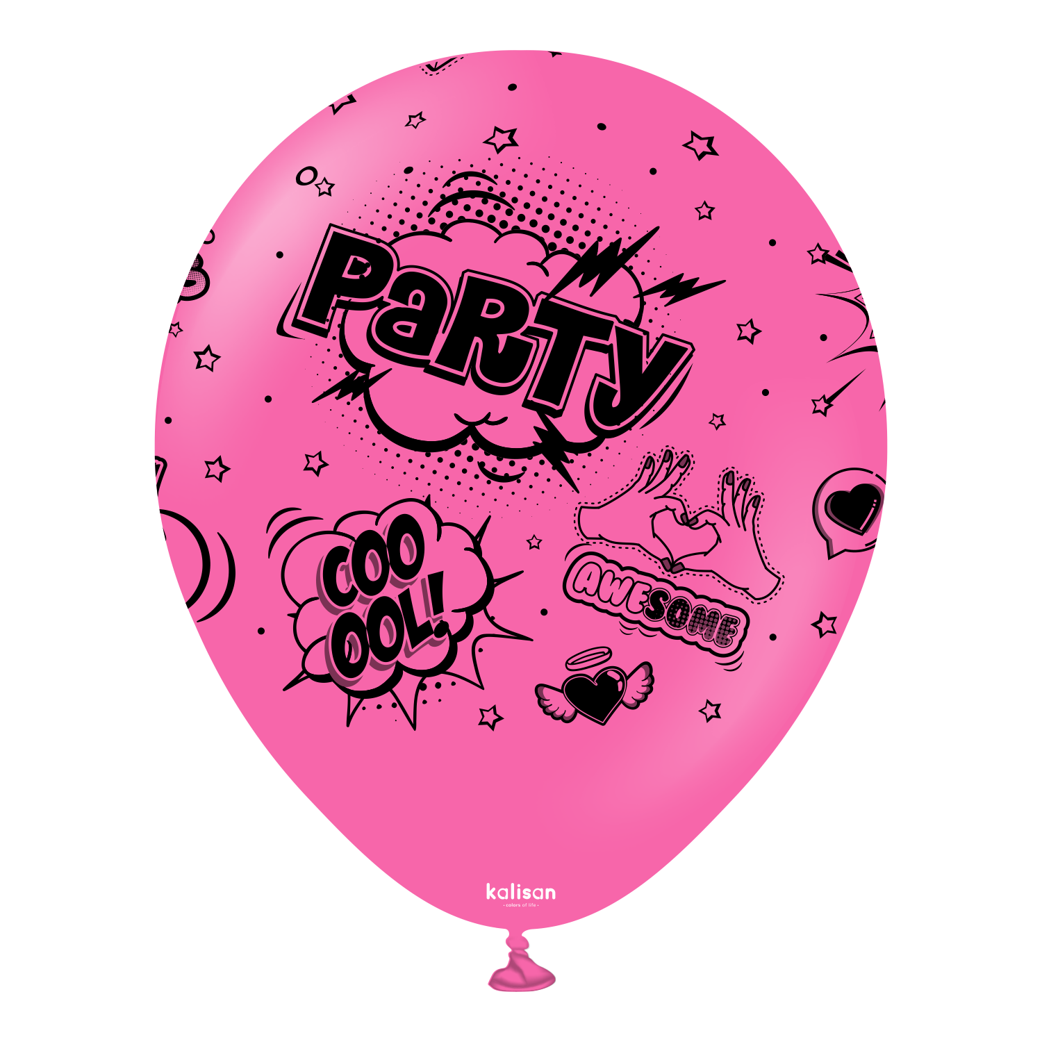kalisan-party-theme-pop-art-happy-birthday-luftballons-25-st-ck-bunt image 3