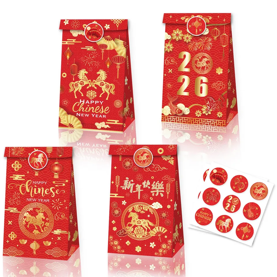 howaf-chinesisch-neujahr-geschenkt-ten-rot-12-st-ck-pferd image 1