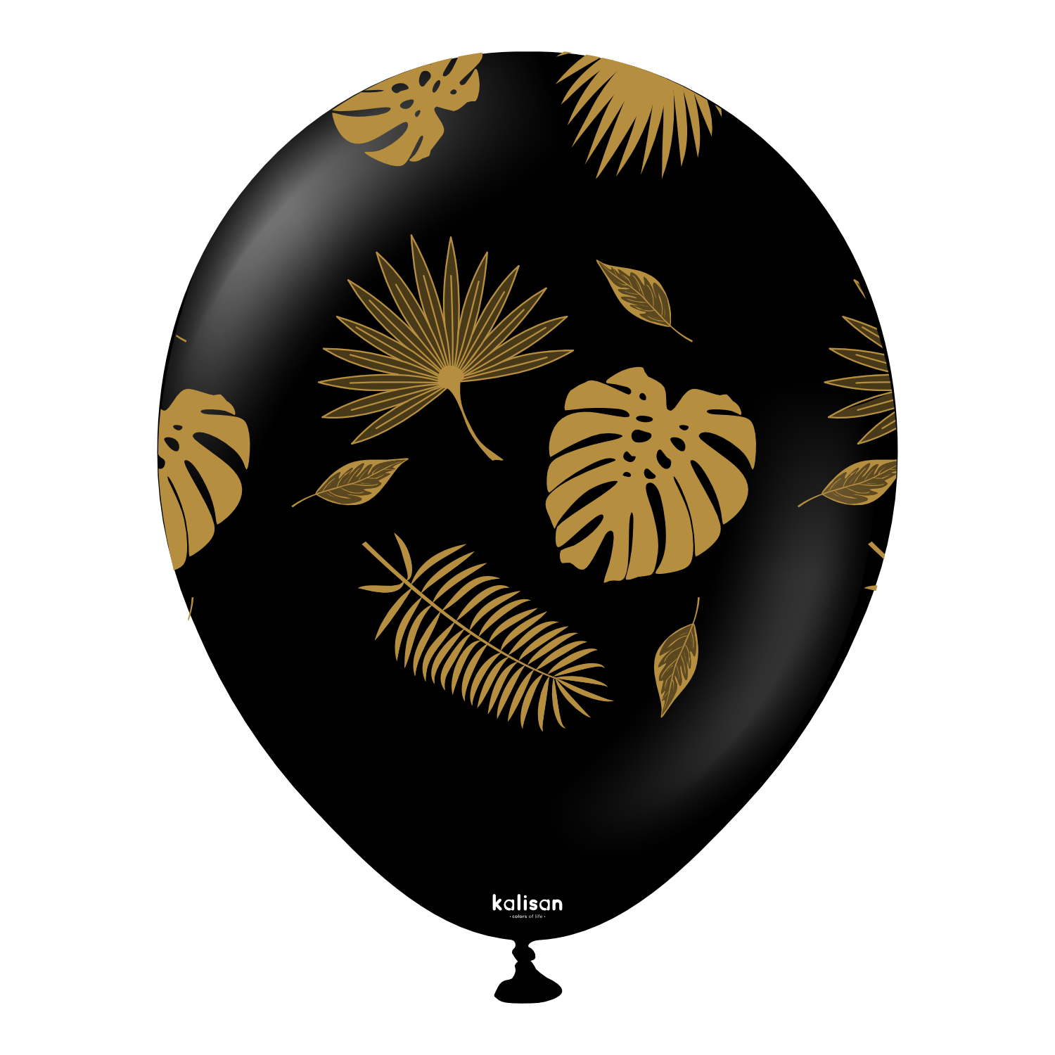 kalisan-fruits-tropical-leaves-luftballons-12-zoll-25-st-ck-gold image 3