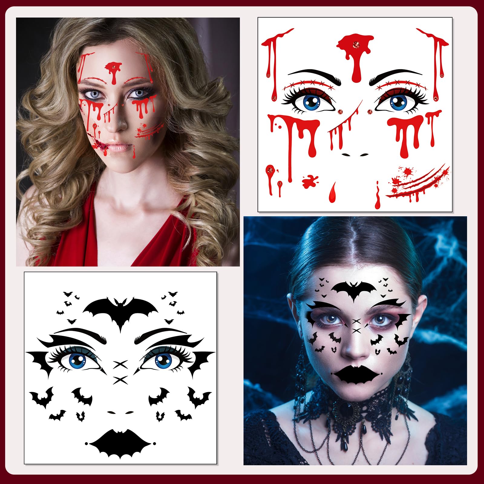 howaf-temporary-tattoos-dia-de-los-muertos-10-bl-tter-gesicht image 3