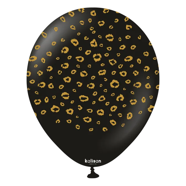 kalisan-safari-leopard-black-luftballons-25er-12-schwarz image 1