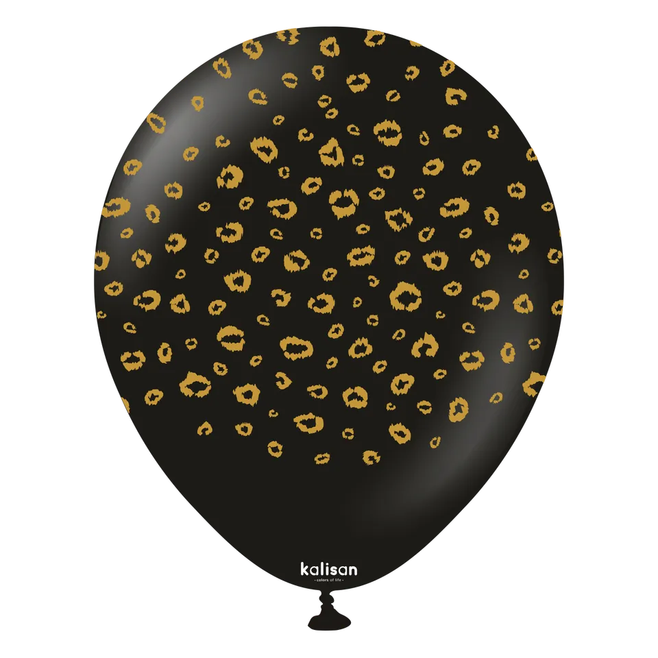kalisan-safari-leopard-black-luftballons-25er-12-schwarz image 1