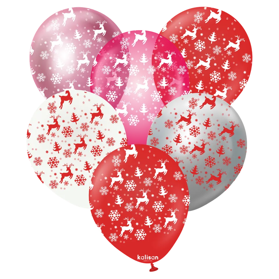 kalisan-new-year-christmas-reindeer-luftballons-12-zoll-25-st-ck image 1