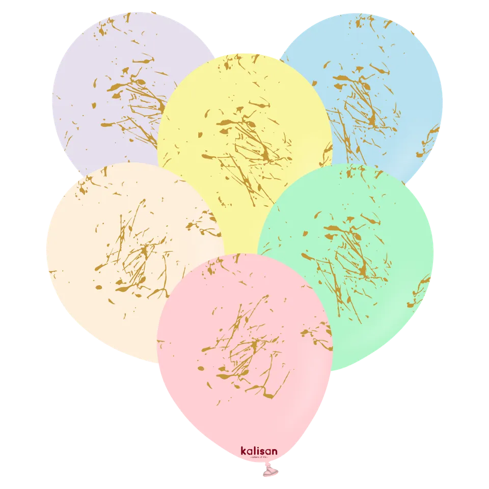kalisan-party-theme-splatter-luftballons-25er-macaron image 1