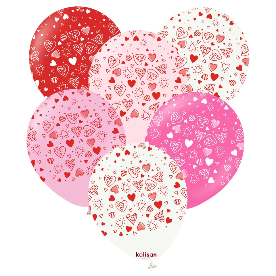 kalisan-celebration-pop-art-hearts-luftballon-25-stk-mix image 1