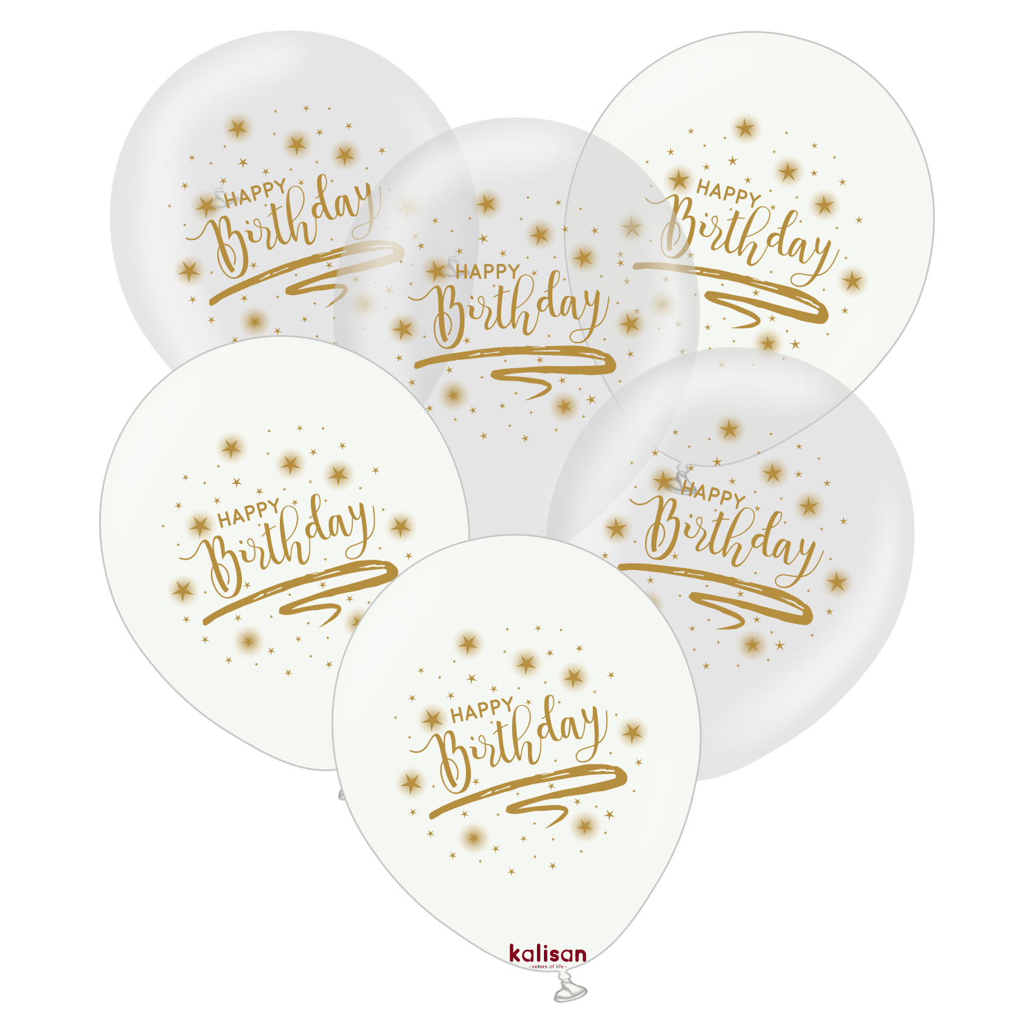 kalisan-birthday-happy-birthday-gold-luftballons-25-st-ck image 1