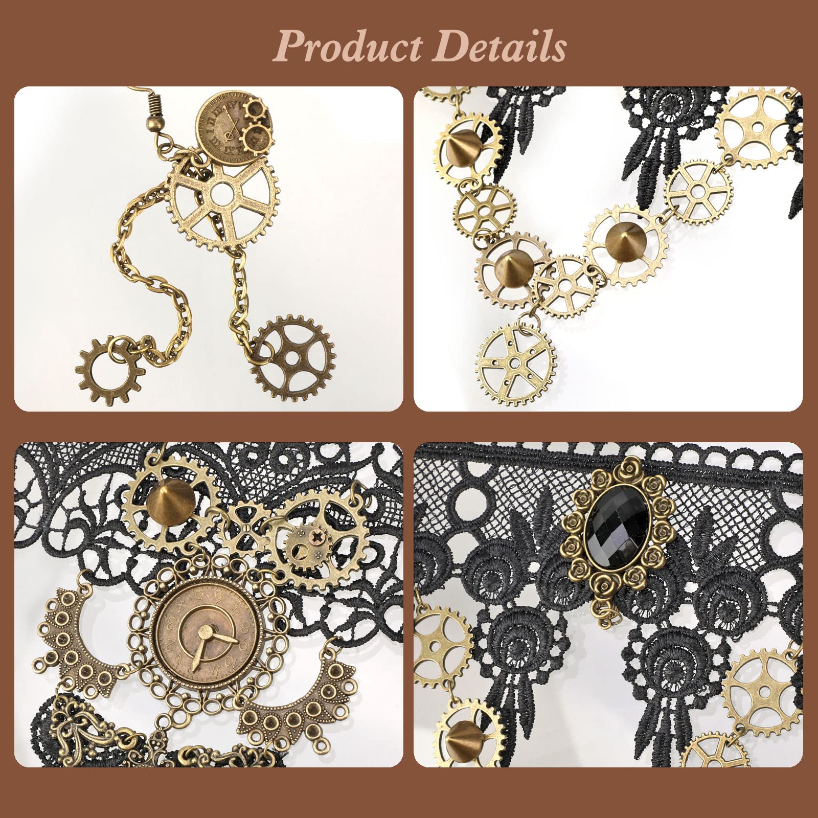 howaf-steampunk-1-schmuckset-damen-zahnr-der-spitze image 3
