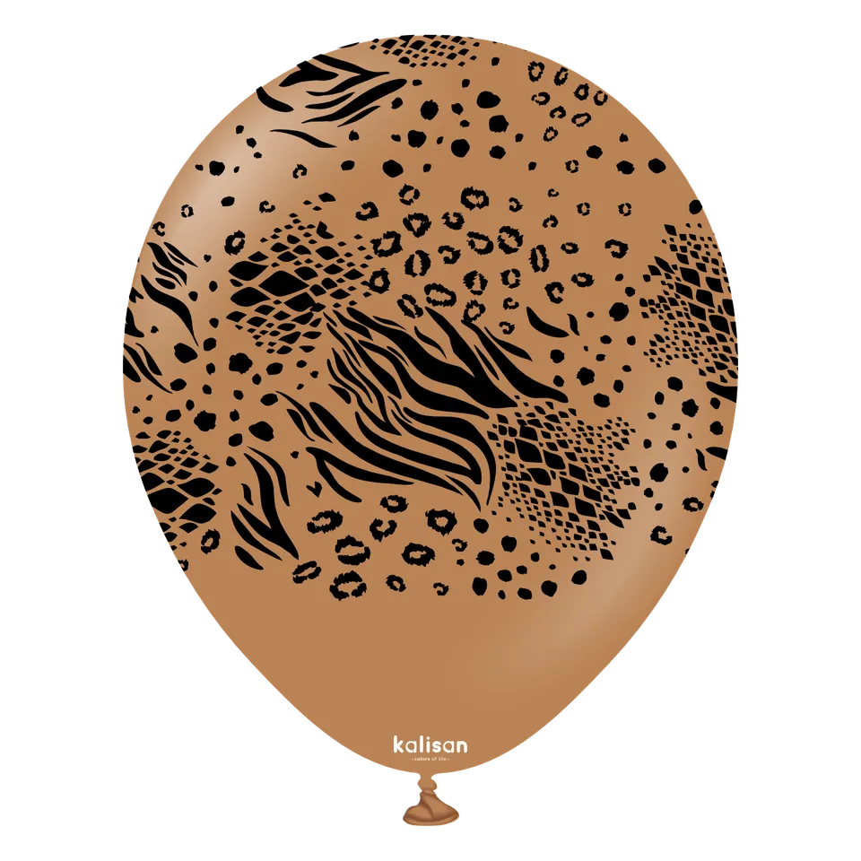 kalisan-safari-theme-mutant-caramel-brown-luftballons-25-st-ck-30cm image 1