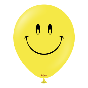 kalisan-party-theme-smiley-face-luftballons-25-st-ck-gelb image 2