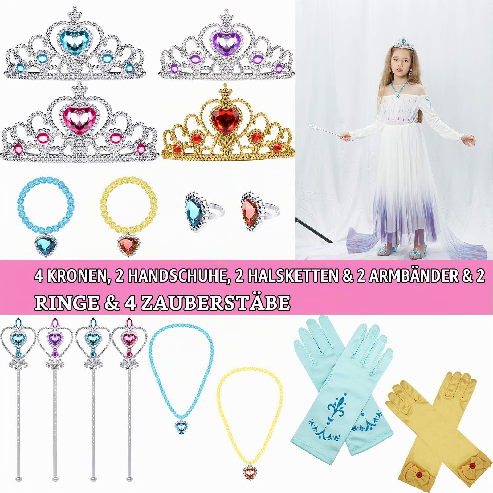 tacobear-prinzessin-kost-m-zubeh-r-set-schuhe-3-6-jahre image 5