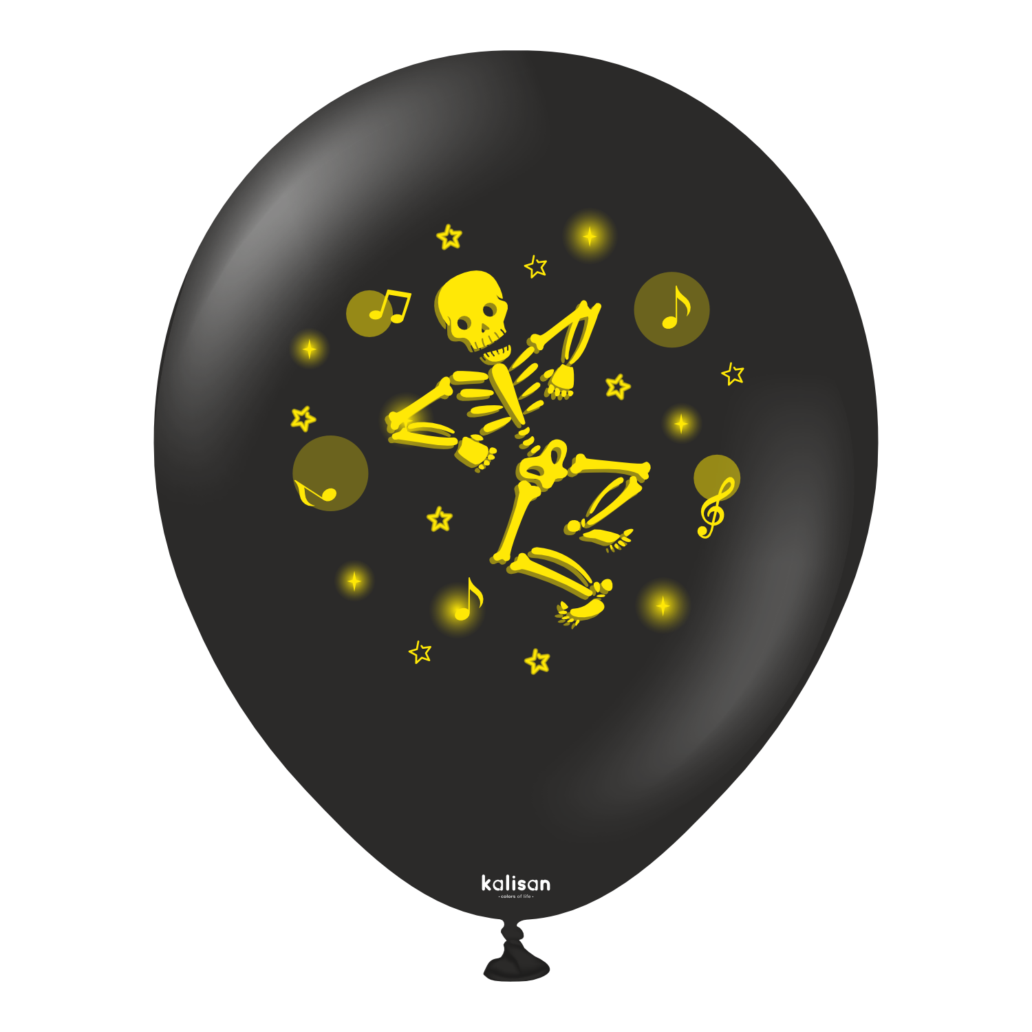 kalisan-celebration-neon-skeleton-luftballon-schwarz-25-stk-neon image 5