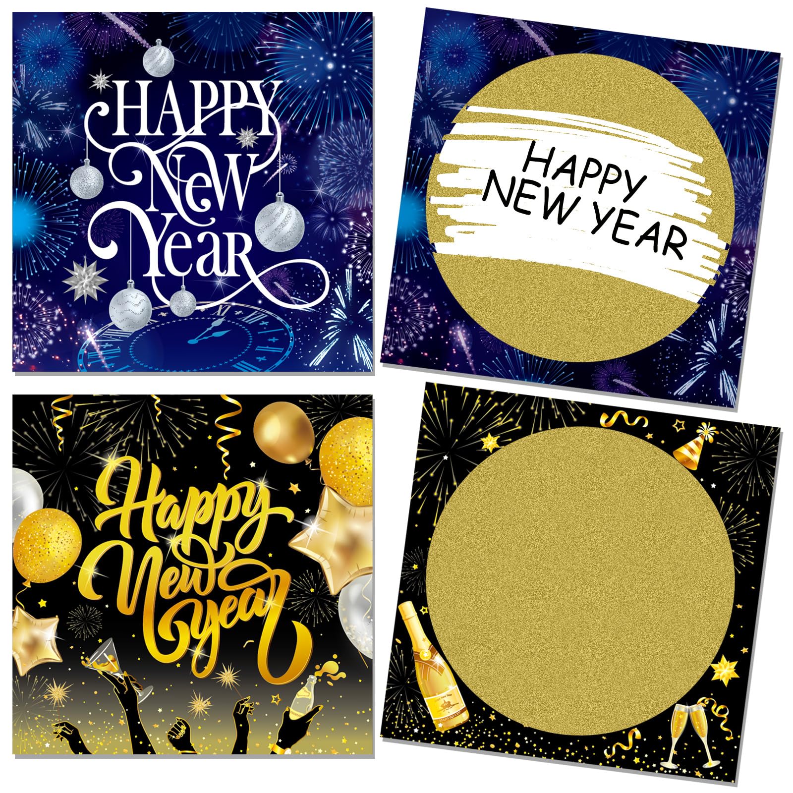 howaf-rubbelkarten-silvester-12-st-ck-happy-new-year-lose image 1