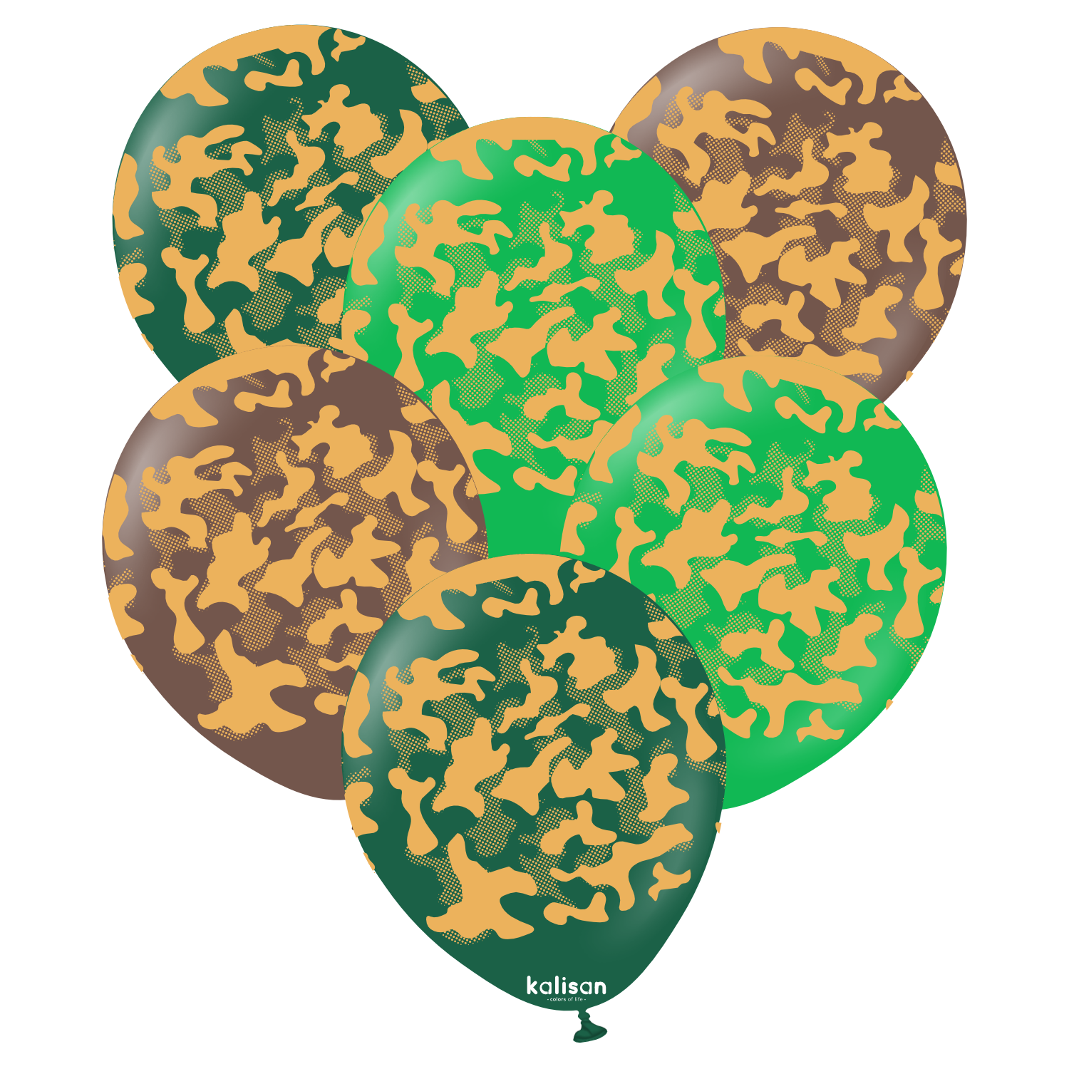kalisan-party-camouflage-luftballon-30-cm-25-st-ck-golddruck image 1