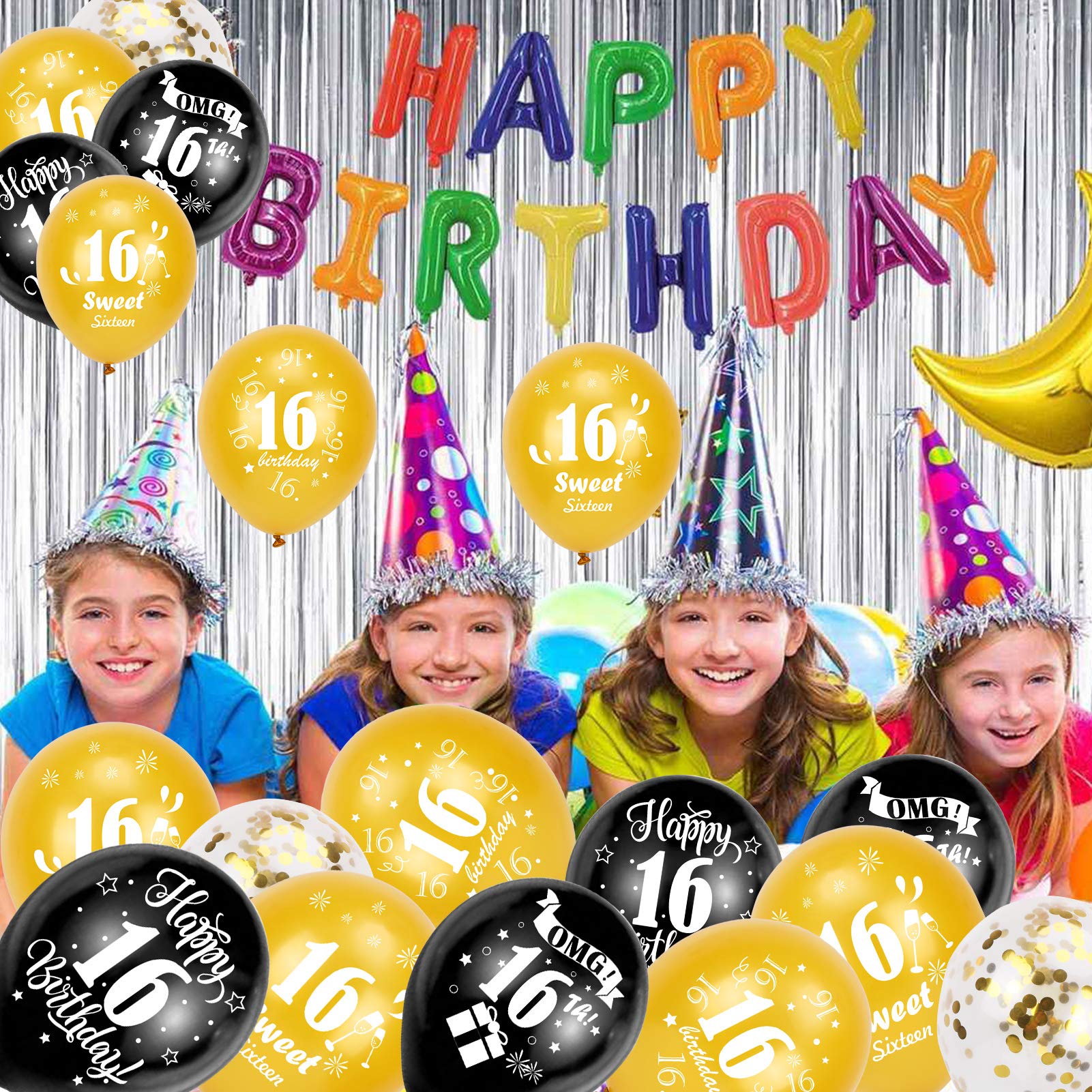howaf-16-geburtstag-luftballons-set-30tlg-schwarz-gold-12 image 7