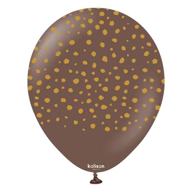 kalisan-safari-cheetah-chocolate-brown-luftballons-25-st-ck image 1