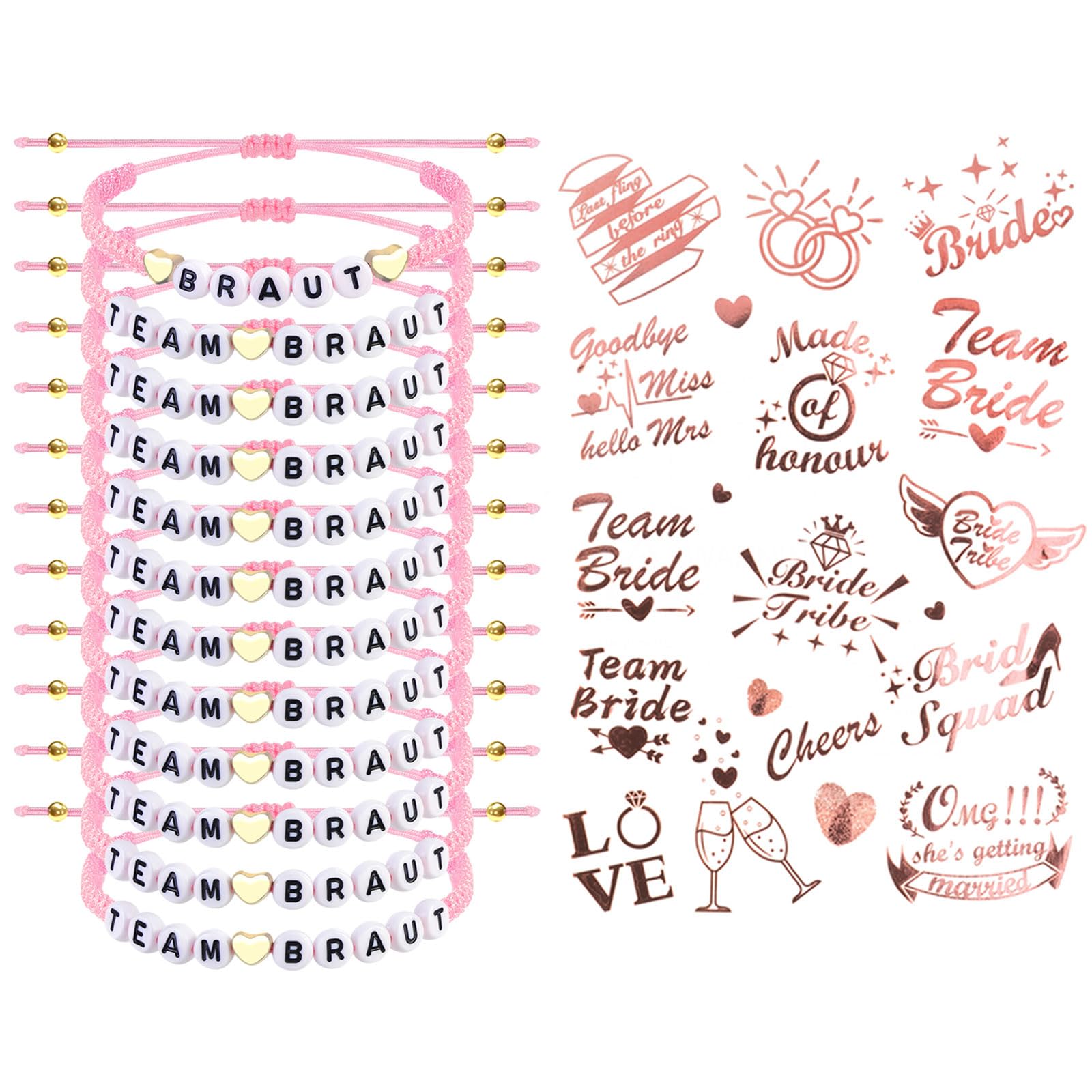 howaf-jga-armb-nder-12er-tattoos-ros-gold-set image 1