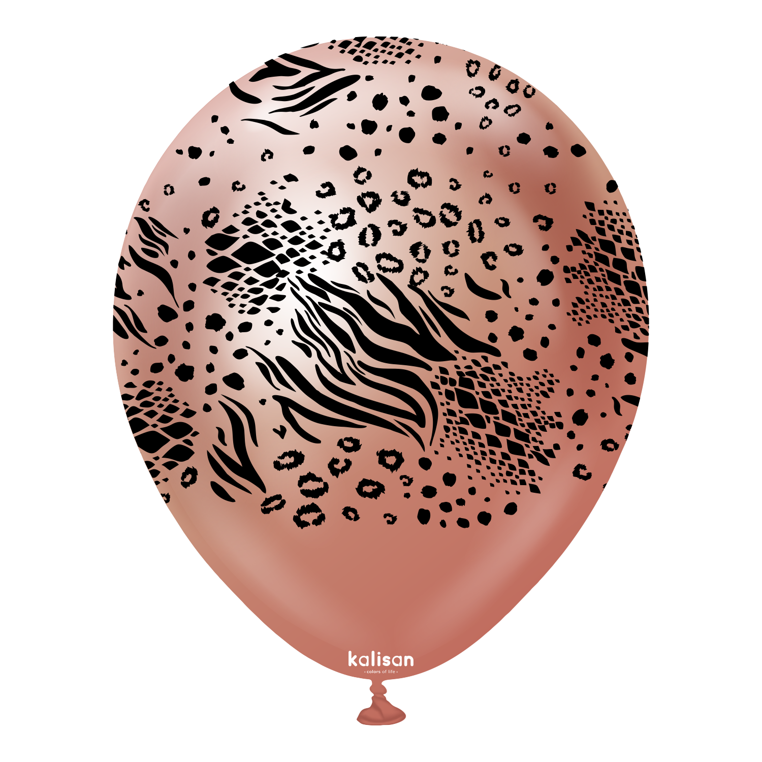 kalisan-safari-theme-mutant-mirror-rose-gold-luftballons-12-zoll image 1
