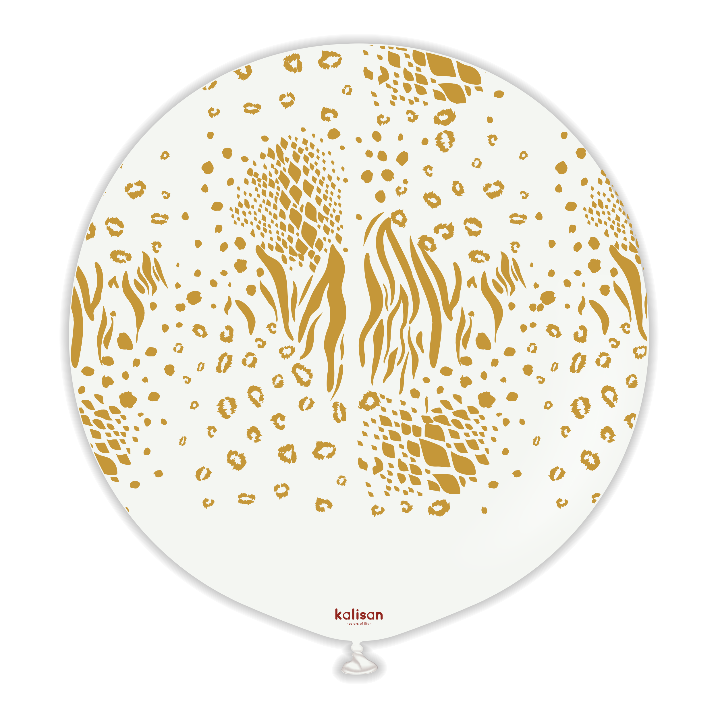 kalisan-safari-mutant-white-gold-luftballon-12-zoll-25-st-ck image 2