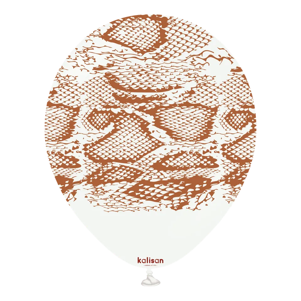 kalisan-safari-theme-snake-white-luftballons-25-st-ck-wei-braun image 1